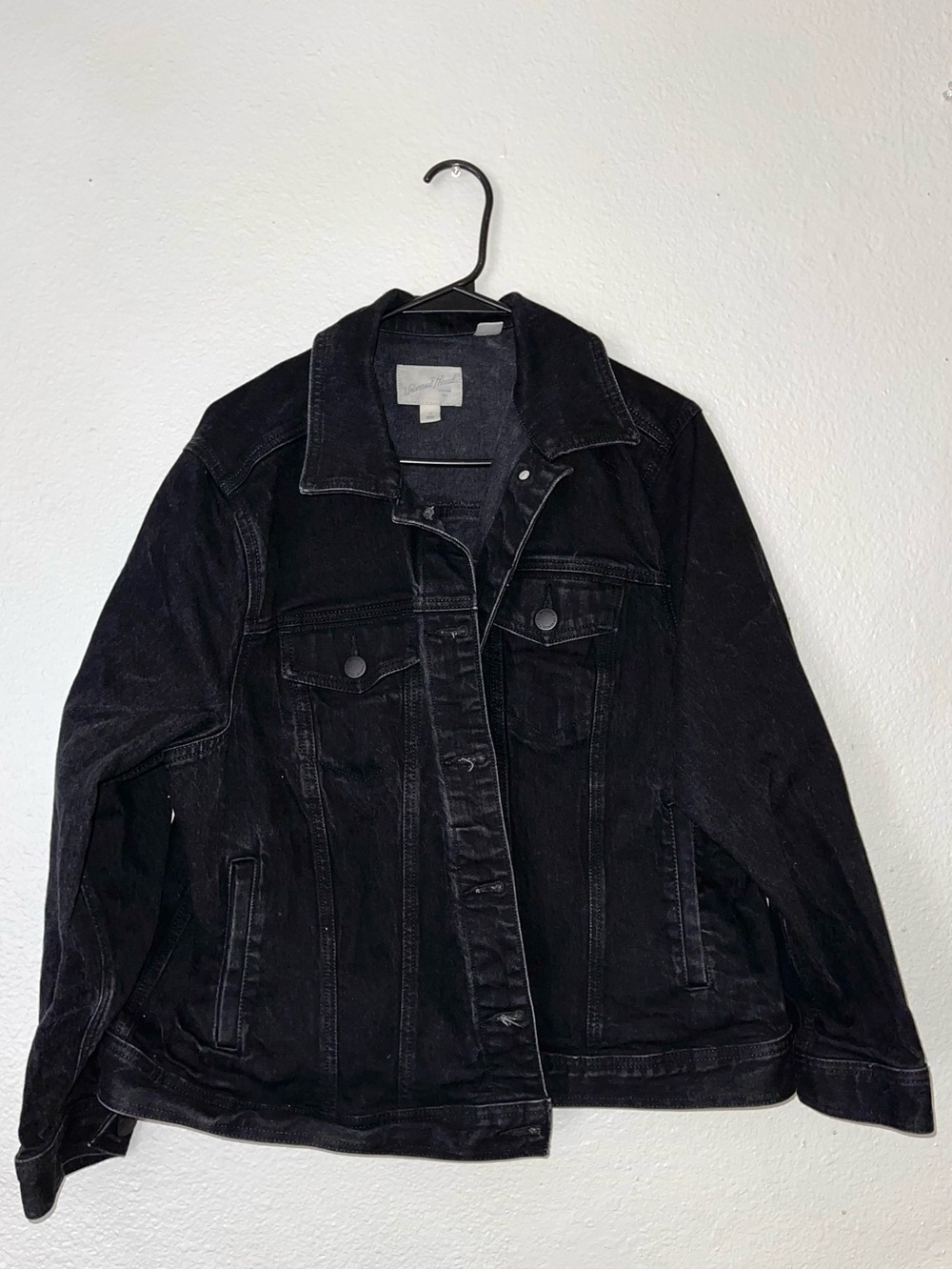 Universal Thread Black Denim Jacket- 1X